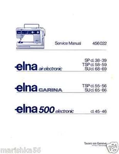 CD ** ELNA AIR ELECTRONIC SP TSP SU Service REPAIR manual & SPARE PARTS - Picture 1 of 4