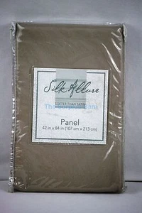 Silk Allure Softer Than Satin Tailored Curtain Panel Color Platinum 42" X 84" - Picture 1 of 2