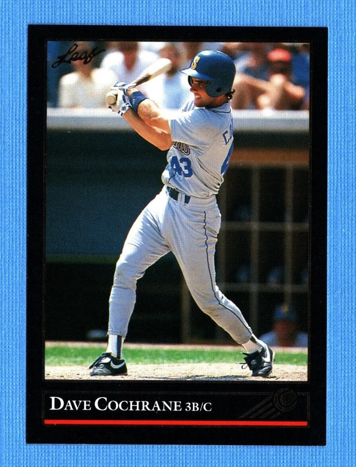 1992 Leaf Black Gold #398 Dave Cochrane Mariners - Image 1 of 1