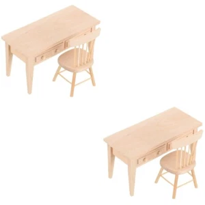 Realistisch Bezaubernd Schultisch- - -Klassenzimmer-Schreibtischstuhl - Bild 1 von 12