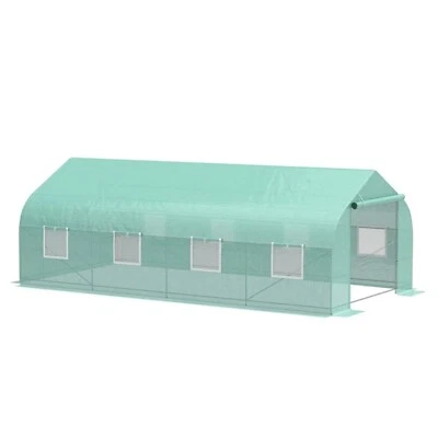 Greenhouse 20'x10'x7' Large Walk-In Warm 8 Windows Plant Gardening Green House - Image 1 of 4