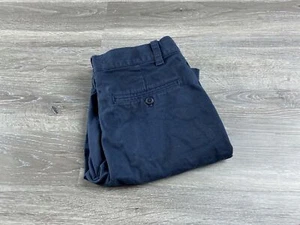 UNDER ARMOUR Flat Front Logo Navy Blue Casual Chino Shorts Boy's Size 14 Short - Picture 1 of 8