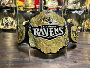 Baltimore Ravens Football Championship Adult Title Belt - Picture 1 of 20