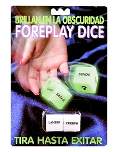 Dados Juego para parejas Brillan en la oscuridad, perfectos para noche de Pasion - Picture 1 of 1