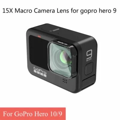 4K HD 15X Macro Camera Lens for Gopro hero 10/GoPro 9 Black Accessories - Photo 1/4