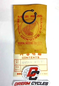 NOS Honda 25mm circlip CB500 CB550 CB350 CJ360 CL350 SL350 CB360 CB550F CB550K - Picture 1 of 1