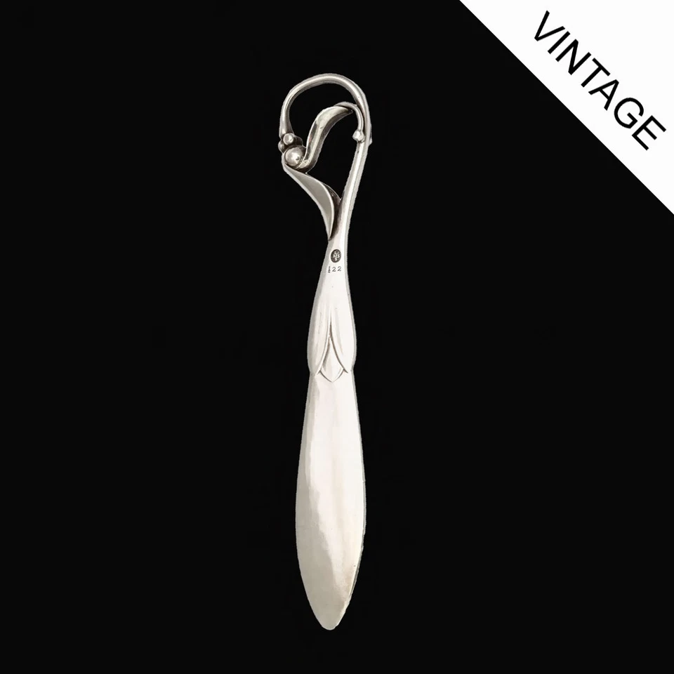 Georg Jensen Silver Letter Opener - Ornamental/ Pyntebestik #122 - 1925 Foto 1 de 1
