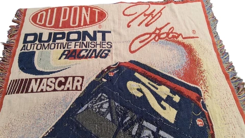 Jeff Gordon DuPont Tapestry NASCAR #24 Throw Blanket 42x64 Cover