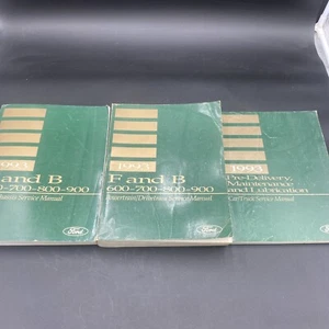 1993 Ford F &B 600-900 Body Chassis Powertrain Manual Set +Pre-delivery Manual - Picture 1 of 11