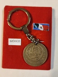 $20 Pesos Cultura Maya 1982 Llavero Keychain $20 Pesos coin Maya Culture Mexico - Picture 1 of 4