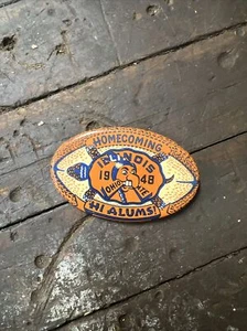 1948 University of Illinois ILLINI Pinback Button Alumni Night Vs Ohio State - Picture 1 of 2