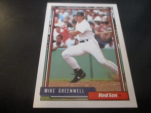 Tarjeta Topps 1992 Mike Greenwell (Boston Red Sox - of) #113 como nueva - Imagen 1 de 1