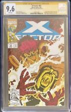 X-Factor #82 CGC 9.6 NM+ (1992) WP Signed by Joe Quesada 1st app X-Patriots