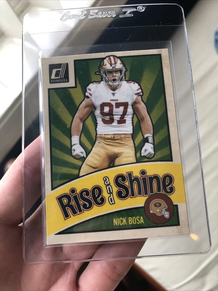 2020 Donruss Football Rise 'n Shine Magnet #19 Nick Bosa SP- San Francisco 49ers - Image 1 of 2