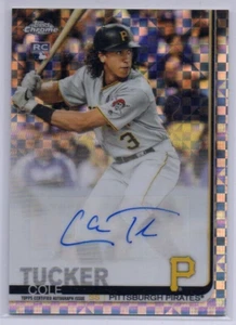 2019 Topps Chrom COLE TUCKER RC XFractor Auto Anaheim Angels SP #61/125 - Bild 1 von 2