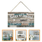 Home Decoration Patio Hanging Plaque Youre Decorative Board