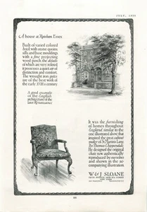 Anuncio impreso vintage de W & J Sloane Furniture Company 1923 - Imagen 1 de 1