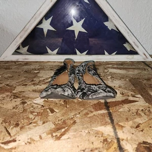 ACHTUNG flache Damen-Ballerinas (Abbott) Velours 40966 (grau) Größe 8 - Bild 1 von 10