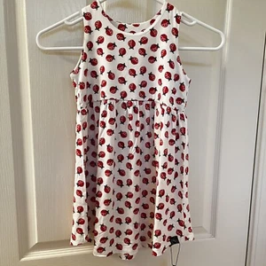 Sweet Bamboo Ladybug Crescent Moon Tank Dress Bamboo Girls Size 5 years NWT - Picture 1 of 10