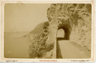 N.D., France, Route de Nice à Monaco vintage albumen print, carte cabinet Tira
