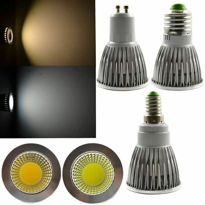E27 E14 GU10 MR16 LED Spotlight Bulbs 3W 4W 5W 6W 9W 12W 15W SMD/COB Bright Lamp - Image 1 of 4