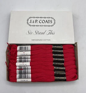 JP Boxed Coats Deluxe 24 Six Strand Floss Embroidery Cross Stitch 141 Devil Red - Picture 1 of 7