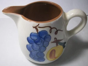 Stangl Pottery: FRUIT: Half-Pint Pitcher: GVC: NR - Picture 1 of 5