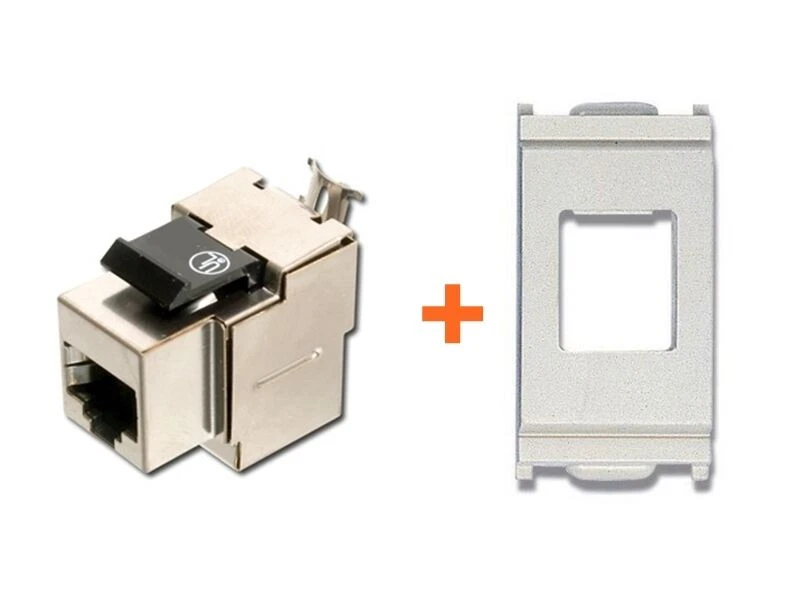 LINK Presa rete CAT.6 STP RJ45 schermata compatibile Vimar Idea bianca small - Immagine 1 di 1