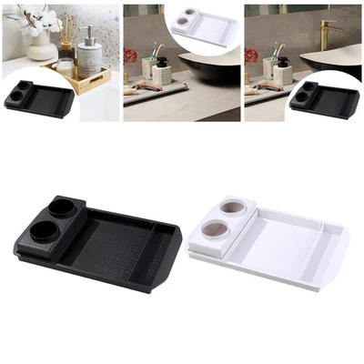 Vanity Tray Rectangular Anti Slip Service Tray for Living Room Hotel Dresser - Image 1 of 2