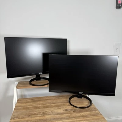 Dual Screen Setup Acer R240HY Full HD LCD Monitor 23.8” 1920 x 1080 Monitors - Image 1 of 4