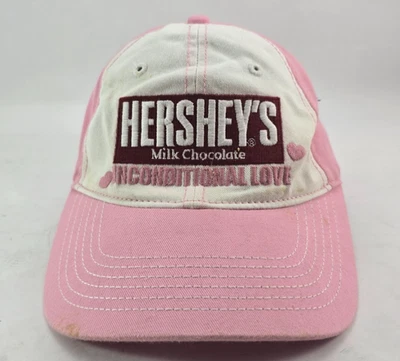 Boné Hershey’s chocolate ao leite rosa amor incondicional gancho e laço tamanho pequeno - Imagem 1 de 4