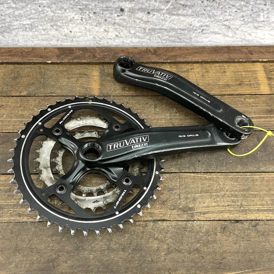 Truvativ Blaze Triple Crankset 175mm ISIS Drive SPLINE MTB 4-Bolt Vintage MTB - Image 1 of 4