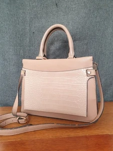 Next Women's Dusky Pink/Nude Faux Leather Small Tote Bag - Picture 1 of 13