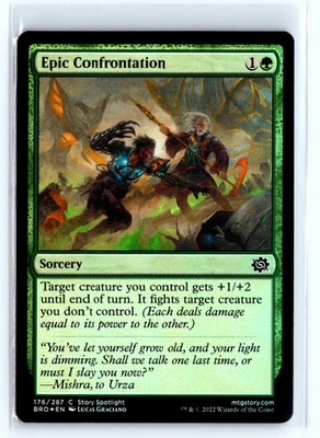 FOIL Epic Confrontation The Brothers' War – MTG Magic the Gathering Card - Image 1 of 4