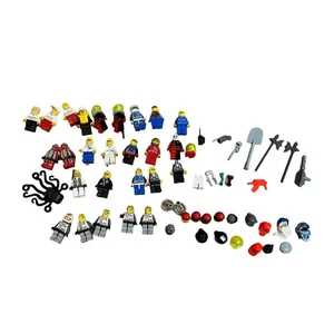 LEGO Minifigures 27 Incl Octopus + Tools Hats Helmets Accessories Weapon Vintage - Picture 1 of 9