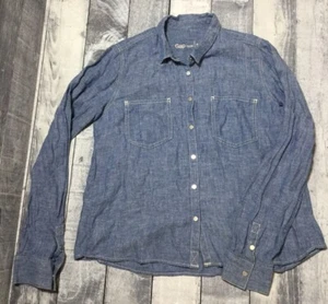 Camicia donna Gap 1969 manica lunga denim leggero taglia S - Foto 1 di 4