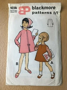 New Unused Vintage Blackmore Sewing Pattern Girl's Coat Size 5-6 Yrs - Bild 1 von 2