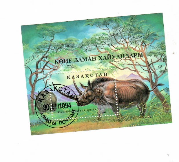 KAJAKSTAN RHINOCEROS LAINEUX 1994 - Immagine 1 di 1