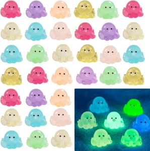 100 Pcs Mini Octopus Figurines - Tiny Octopus Resin for DIY Fairy Garden Miniatu - Picture 1 of 8