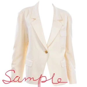 ๐ Linda Allard Ellen Tracy Blazer Jacket Beige Ivory Cream, 8 ๐ - Picture 1 of 12