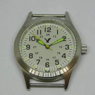 American Eagle Outfitters 13059 Silver Tone Quartz Men's Watch New Battery - Image 1 of 4