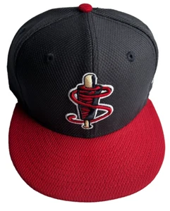 New Era 59Fifty Nav/Red Lowell Spinners NE Tech size 7 7/8 fitted cap BP Logo - Picture 1 of 5