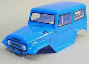 Rc Truck BODY SHELL 1/10 TOYOTA FJ40 Land Cruiser 252mm For Tamiya CC01 -BLUE - Picture 1 of 12