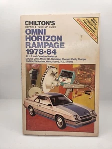 Chilton's Omni Horizon Rampage 1978-84 Repair Tune-up Manual Dodge Plymouth  - Bild 1 von 6