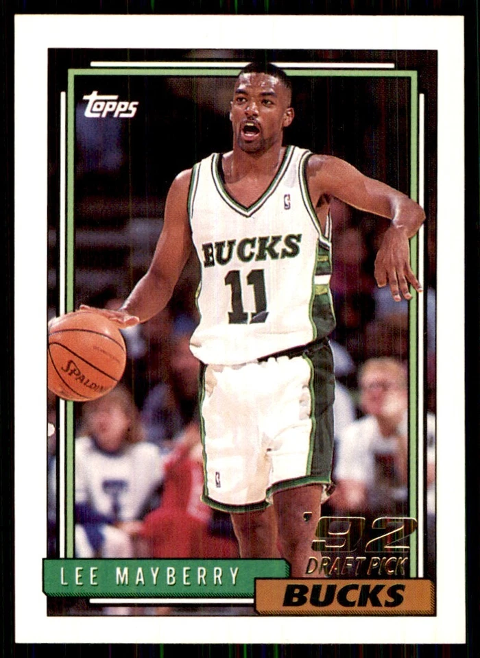 1992-93 Topps Lee Mayberry Milwaukee Bucks #390 - Image 1 of 2