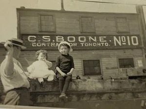 (AnD) Early FOUND Photograph C.S. Boone No.10 Toronto Canada Contractor Building - Picture 1 of 3