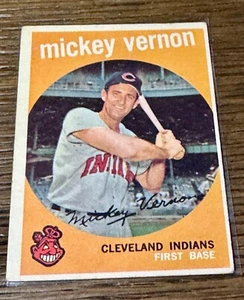 1959 Topps Set-Break #115 Mickey Vernon - EX - Free Shipping - Picture 1 of 2