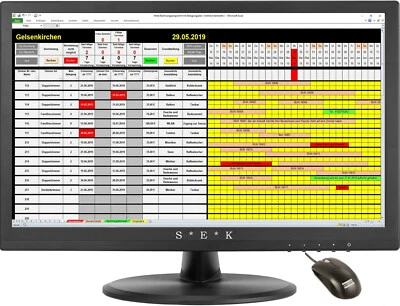 Belegungskalender für 1 bis 9 Standorte Rechnungssoftware Zimmer Belegungsplan  - Bild 1 von 4