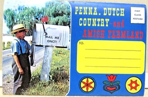 Vintage Postcard Penna. Dutch Country Amish Country And Amish Farmland Book M47 - Picture 1 of 5