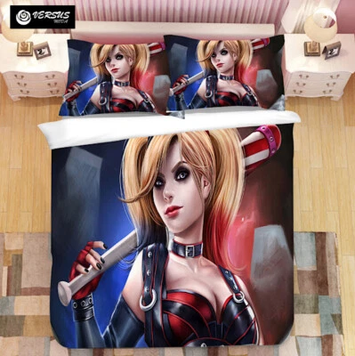 Simil Harley Queen Letto Copri Piumone Copripiumino Duvet Cover Quinn DUVSS04 - Immagine 1 di 2